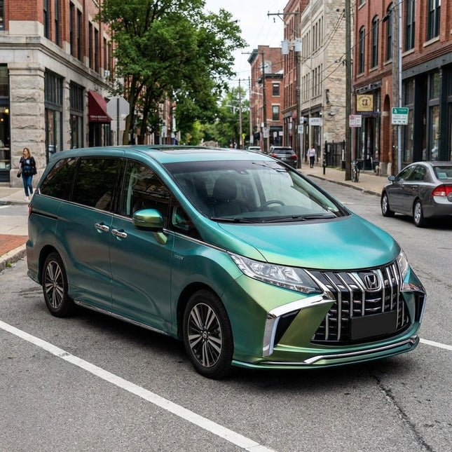 MOSFA Brilliant Color-Shifting Early Spring Green Vinyl Wrap | 6.5mil PET | Color Shift Matte | Air Release