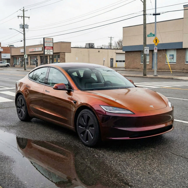 MOSFA Luminous Black Enchanted Red Vinyl Wrap | 6.5mil PET | Color Shift Gloss | Air Release