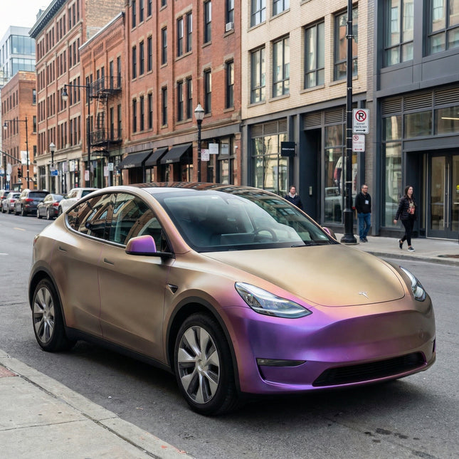 MOSFA Matte Diamond Plum Purple Vinyl Wrap | 6.5mil PET | Sparkle; Color Shift Matte | Air Release