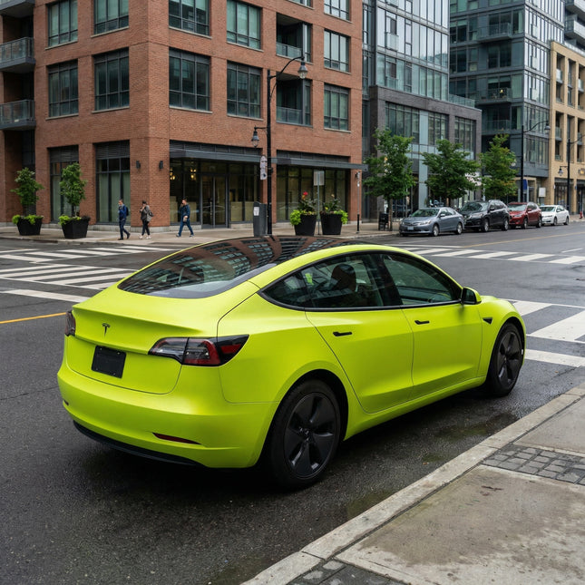 MOSFA Matte Ultra Flash Green Vinyl Wrap | 6.5mil PET | Solid Matte | Air Release