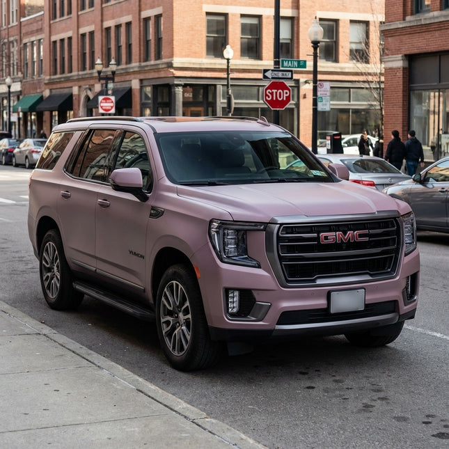 MOSFA Matte Oolong Milk Tea Pink Vinyl Wrap | 6.5mil PET | Solid Matte | Air Release