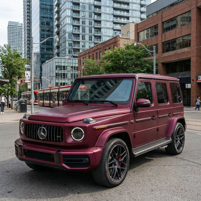 MOSFA Matte Starlight Ruby Red Vinyl Wrap | 6.5mil PET | Solid Matte | Air Release