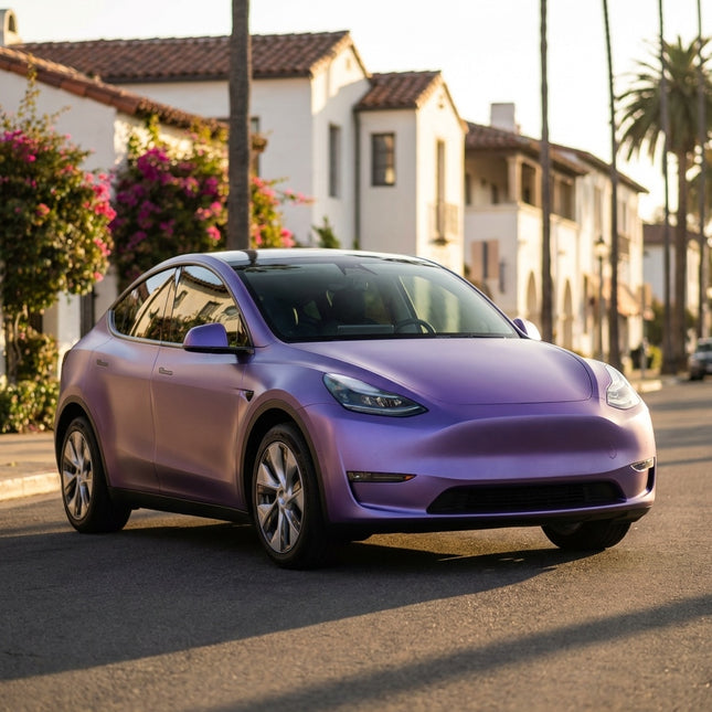 MOSFA Matte Jacaranda Blue Vinyl Wrap | 6.5mil PET | Sparkle Matte | Air Release