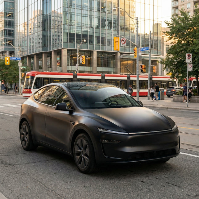 MOSFA Super Matte Black Double Layer White Base Vinyl Wrap | 6.5mil PET | Solid Matte | Air Release