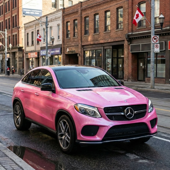 MOSFA Pearlescent Bright Pink Vinyl Wrap | 6.5mil PET | Pearl Gloss | Air Release