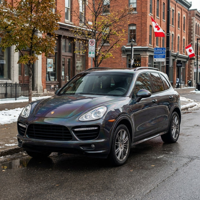 MOSFA Rainbow Laser Black Vinyl Wrap | 6.5mil PET | Laser Gloss | Air Release