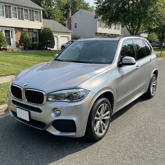 MOSFA Rainbow Laser Silver Vinyl Wrap | 6.5mil PET | Laser Gloss | Air Release