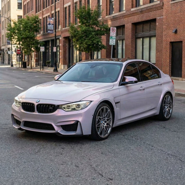 BMW M3 wrapped in MOSFA Fantasy Volcanic Grey PPF 7.5mil self-healing paint protection film