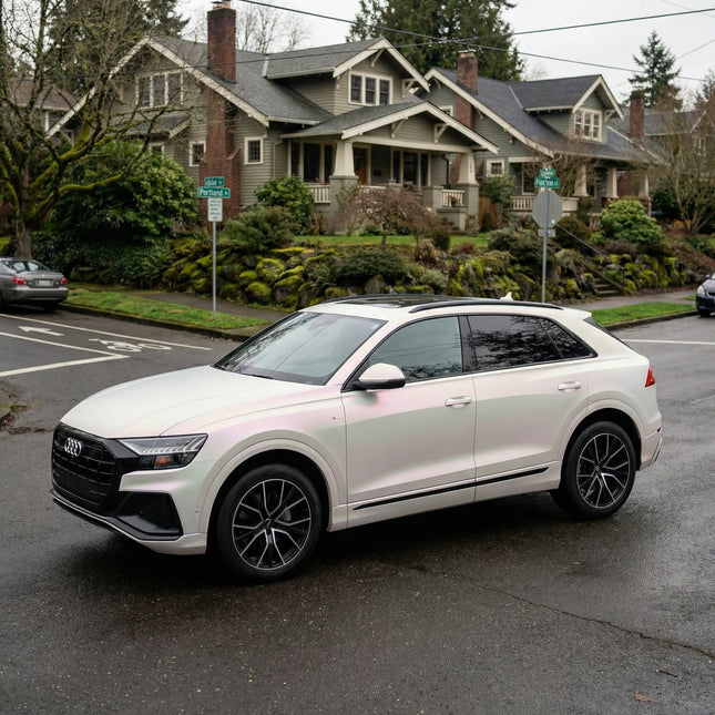 MOSFA TPU Ultra Matte Iridscent Dawn White PPF | 7.5mil Paint Protection Film | Self-Healing