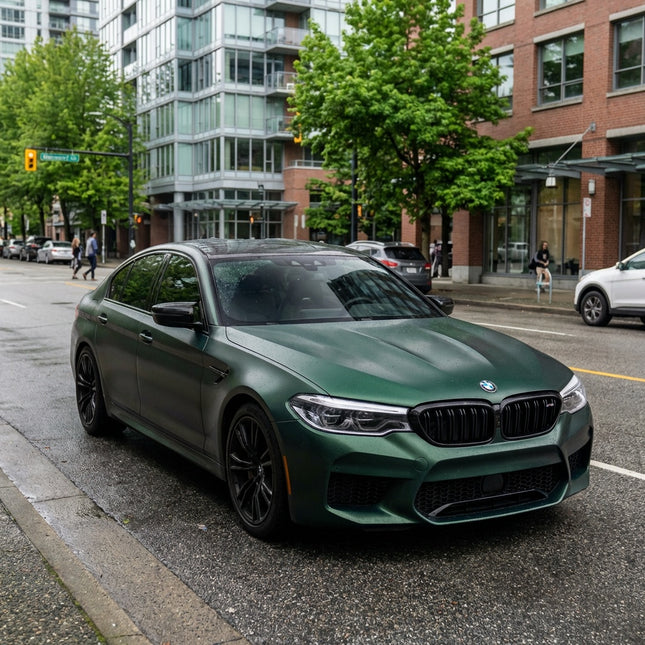 MOSFA TPU Ultra Matte Metallic Jet Green PPF | 7.5mil Paint Protection Film | Self-Healing