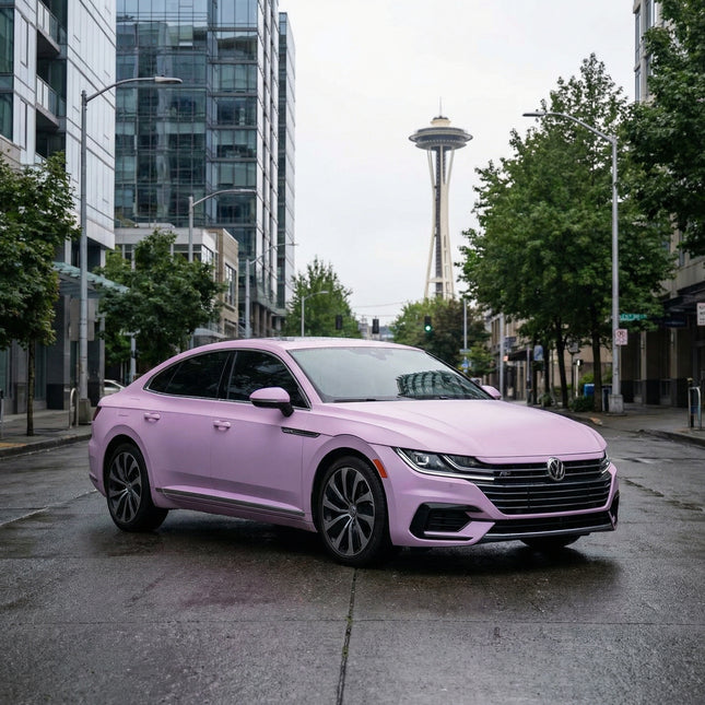 MOSFA TPU Satin Oolong Milk tea Pink PPF | 7.5mil Paint Protection Film | Self-Healing