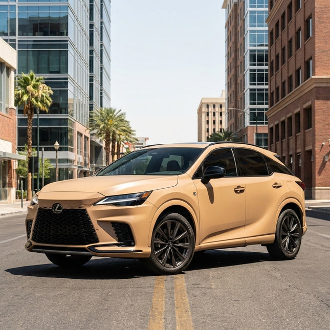 Lexus NX wrapped in MOSFA Ultra Matte Desert Storm PPF 7.5mil self-healing paint protection film