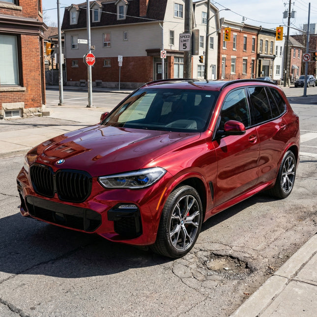 MOSFA Liquid Dragon Blood Red Vinyl Wrap | 6.5mil PET | Liquid Metallic Gloss | Air Release