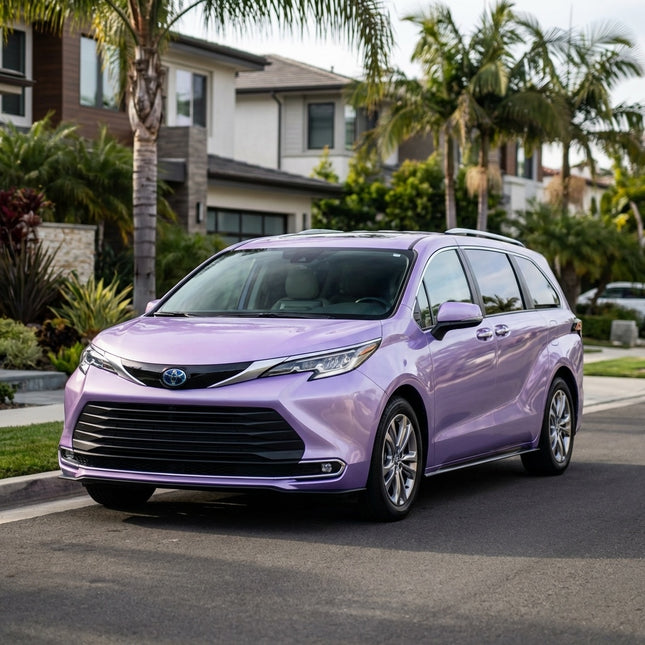 MOSFA Liquid Metal Cream Purple Vinyl Wrap | 6.5mil PET | Liquid Metallic Gloss | Air Release