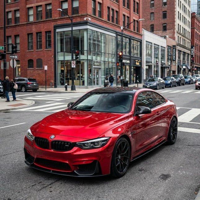 MOSFA Liquid Ruby Red Vinyl Wrap | 6.5mil PET | Liquid Metallic Gloss | Air Release