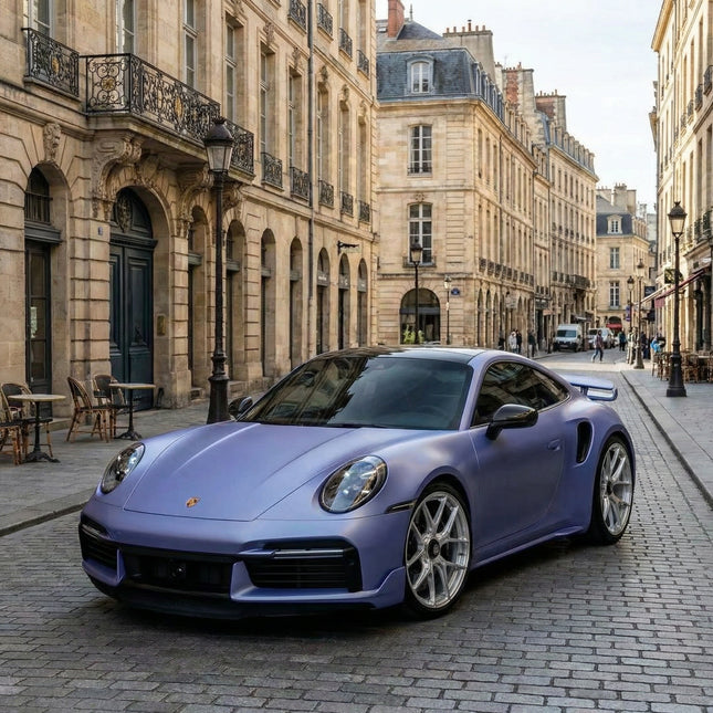 MOSFA Capri Gray Blue Vinyl Wrap | 6.5mil PET | Color Shift Matte | Air Release