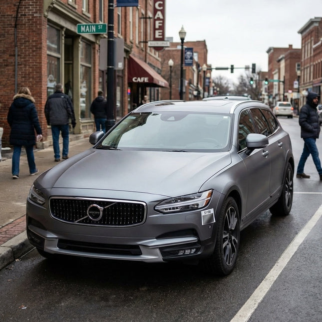 MOSFA Matte Dark Silver Vinyl Wrap | 6.5mil PET | Solid Matte | Air Release