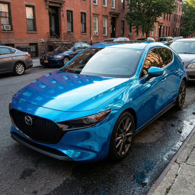 MOSFA Chrome Ultramarine Vinyl Wrap | 6.5mil PET | Chrome Matte | Air Release