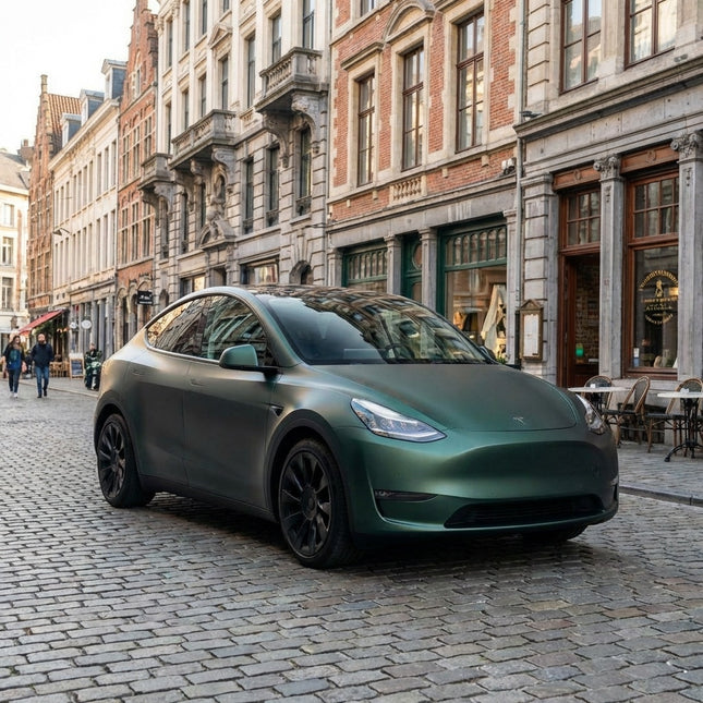 MOSFA Ultra Matte Enchanted Forest Green Vinyl Wrap | 6.5mil PET | Metallic Matte | Air Release