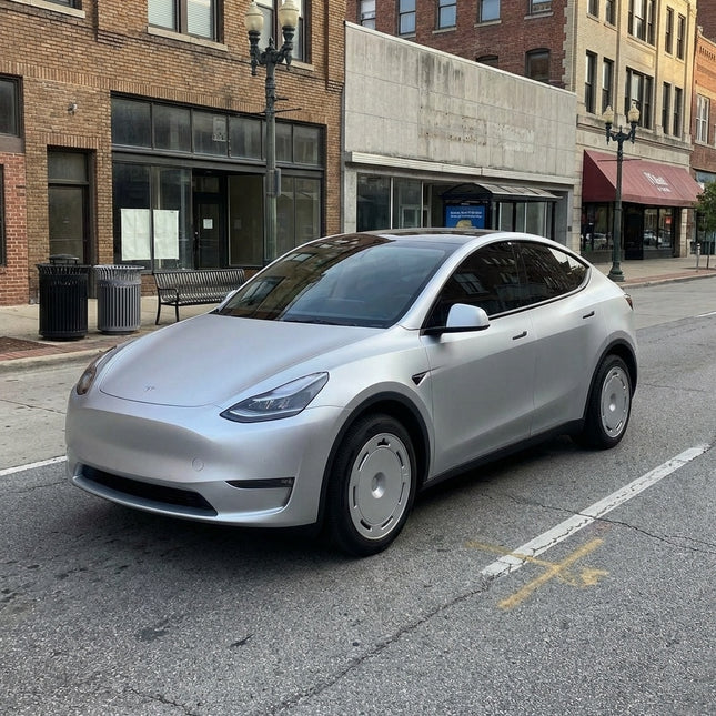 MOSFA Ultra Matte Frost Silver Vinyl Wrap | 6.5mil PET | Metallic Matte | Air Release