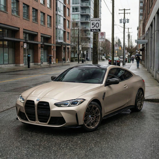 MOSFA Ultra Matte Liquid Champagne Gold Vinyl Wrap | 6.5mil PET | Metallic Matte | Air Release