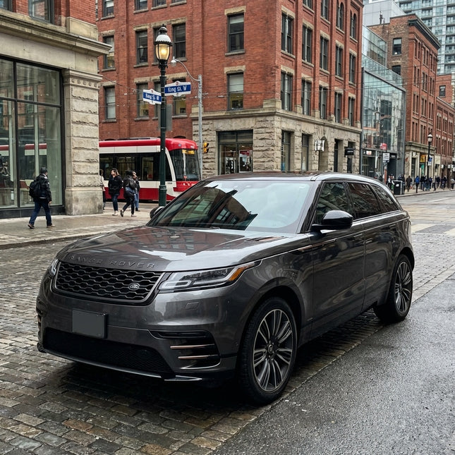 MOSFA Ultra Gloss Metallic Carbon Gray Vinyl Wrap | 6.5mil PET | Metallic Gloss | Air Release