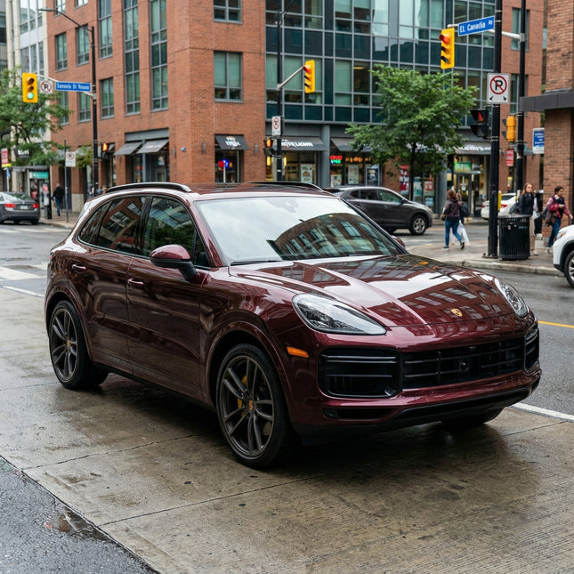 MOSFA Ultra Gloss Metallic Black Rose Vinyl Wrap | 6.5mil PET | Metallic Gloss | Air Release