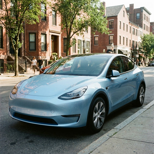 MOSFA Ultra Gloss Metallic Cyan Mist Blue Vinyl Wrap | 6.5mil PET | Metallic Gloss | Air Release