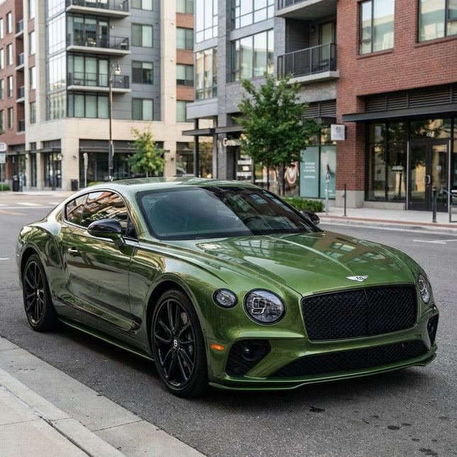 MOSFA Ultra Gloss Metallic Mamba Green Vinyl Wrap | 6.5mil PET | Metallic Gloss | Air Release