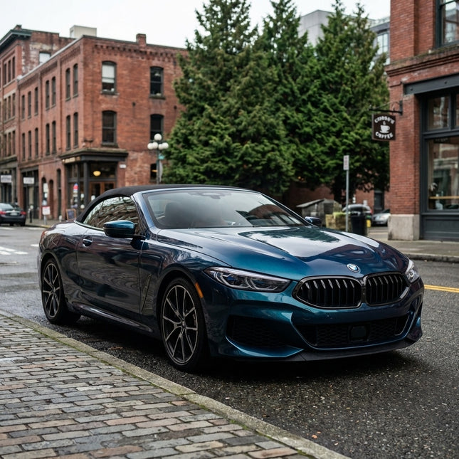 MOSFA Ultra Gloss Metallic Sea Night Blue Vinyl Wrap | 6.5mil PET | Metallic Gloss | Air Release