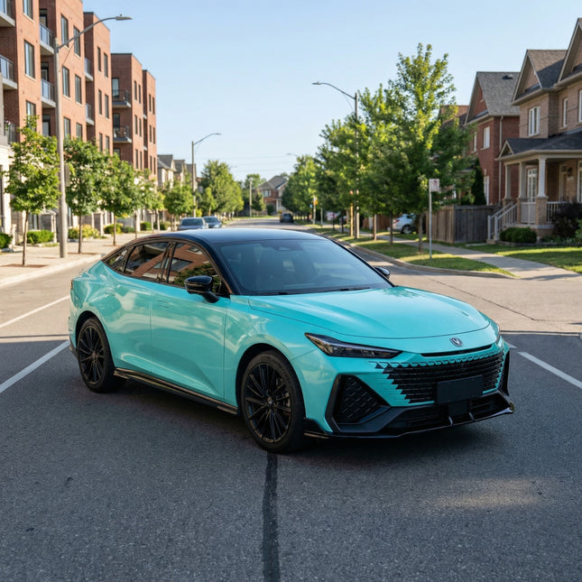 MOSFA Super Iridescent Robin Egg Blue Vinyl Wrap | 6.5mil PET | Iridescent Gloss | Air Release