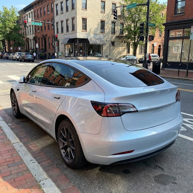 MOSFA Dual-Tone Gray Enchanted Blue Vinyl Wrap | 6.5mil PET | Iridescent Gloss | Air Release