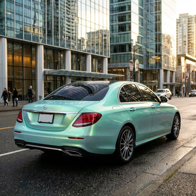 MOSFA Dual-Tone Turquoise Green Vinyl Wrap | 6.5mil PET | Iridescent Gloss | Air Release