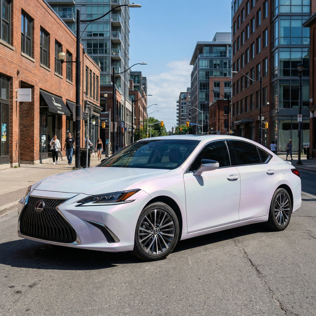 MOSFA Dual-Tone Misty Blue Phantom Purple Vinyl Wrap | 6.5mil PET | Iridescent Gloss | Air Release