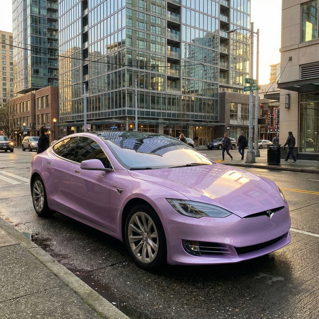 MOSFA Dreamy Lavender Purple Vinyl Wrap | 6.5mil PET | Iridescent Gloss | Air Release