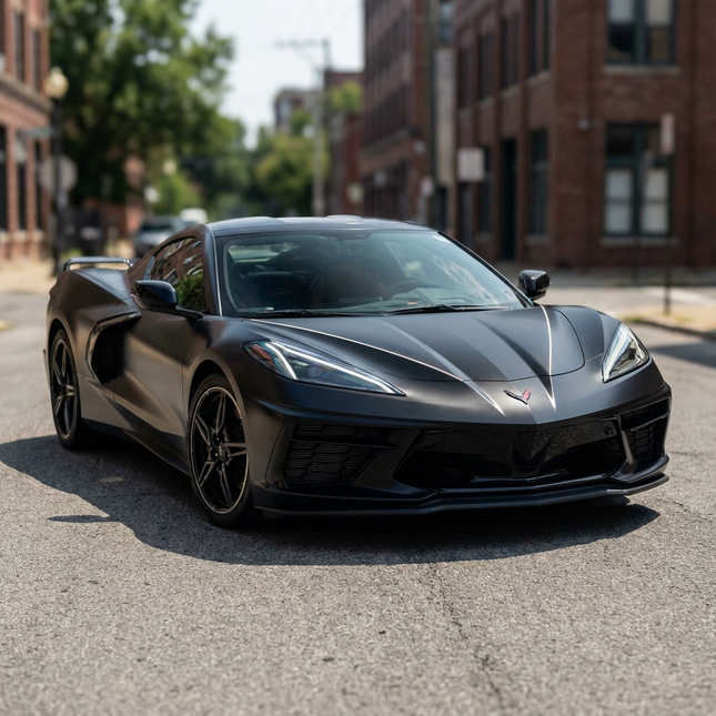 MOSFA Electric Black Vinyl Wrap | 6.5mil PET | Electro Metallic Matte | Air Release