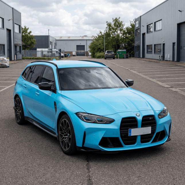 MOSFA Electric Sky Blue Vinyl Wrap | 6.5mil PET | Electro Metallic Matte | Air Release
