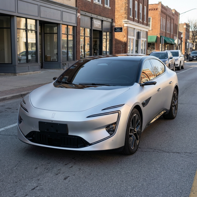 MOSFA Electric Space Silver White Base Vinyl Wrap | 6.5mil PET | Electro Metallic Matte | Air Release