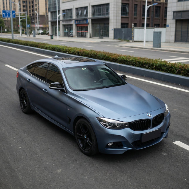MOSFA Heavy Metal Storm Blue Vinyl Wrap | 6.5mil PET | Metallic Matte | Air Release
