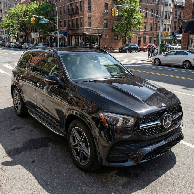 MOSFA ceramic black PPF on Mercedes-Benz GLE - 7.5mil self-healing paint protection film with deep ceramic black finish